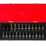 Фото №2 Набор бит-головок 1/2&quot; HEX H4-H14, TORX T20-T60,SPLINE M5-M12 25 предметов JTC