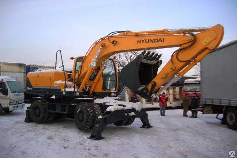 Фото Колесный экскаватор Hyundai R180W-9S