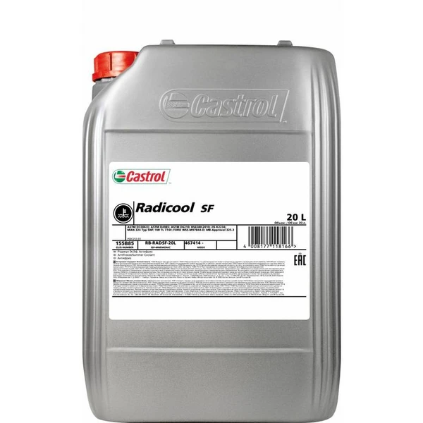 Фото Антифриз красный ,концентрат Castrol Radicool SF (20л) 155B85