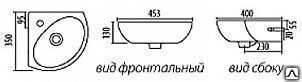 Фото Рукомойник IFO Frisk RS020350000 угловой (35 см)