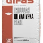 фото Штукатурка гипсовая для стен GIFAS START, аналог Ротгипса, 30 кг