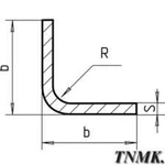 фото Уголок гнутый неравнополочный 180х110х12 мм 09Г2С ГОСТ 19772-93