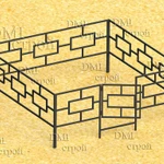 фото Оградка из профиля 20х20