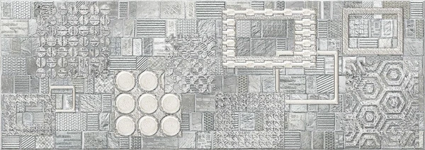 Фото Плитка керам. ELETTO Commesso 709х251 декор Grigio Geometria платина