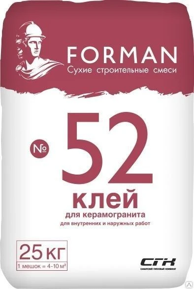 Фото Forman 52 - клей для керамогранита и камня (25кг)