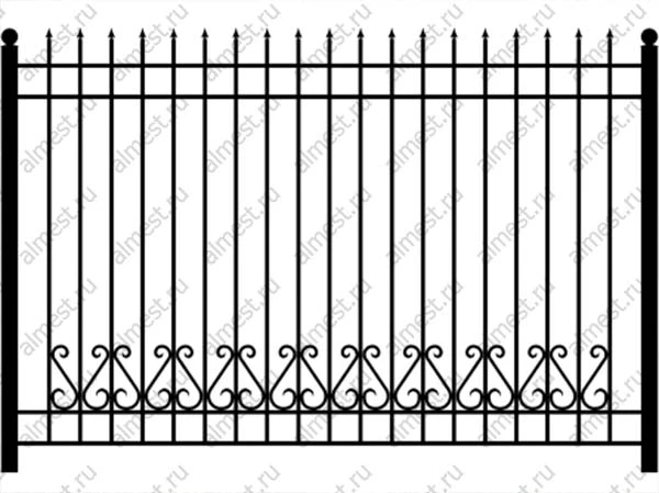 Фото Кованые ограждения ННЗ-009 1,8м