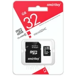 фото Карта памяти Smart Buy micro SDHC 32GB Class10 (с адаптером SD) LE