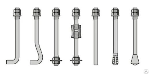 Фото Болты фундаментные анкерные ГОСТ 24379.1-80