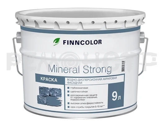 Фото Краска вд фасад  9 л Finncolor MINERAL STRONG MRA (1) (ЭК) П