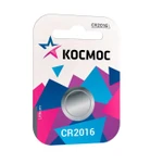 фото Элемент питания литиевый CR 2016 1хBL (блист.1шт) Космос KOC20161BL