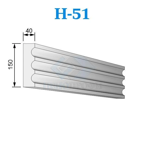 Фото Фасадные наличники из пенопласта (пенополистирола) Н-51, ПСБ-С-35. Фасадный декор из пенопласта