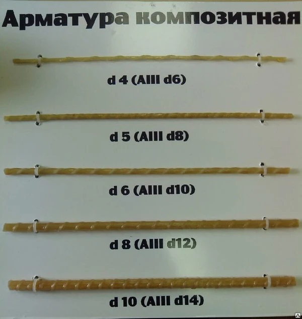 Фото Стеклопластиковая арматура, диаметр - 6 мм