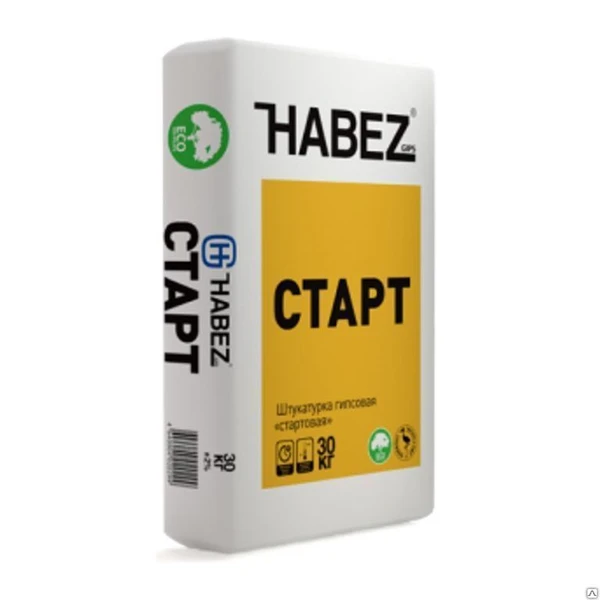 Фото Штукатурка гипсовая СТАРТ HABEZ (30кг)