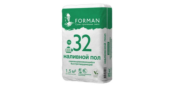 Фото Наливной пол Forman 32, Финишный самовыравнивающийся 2-80мм