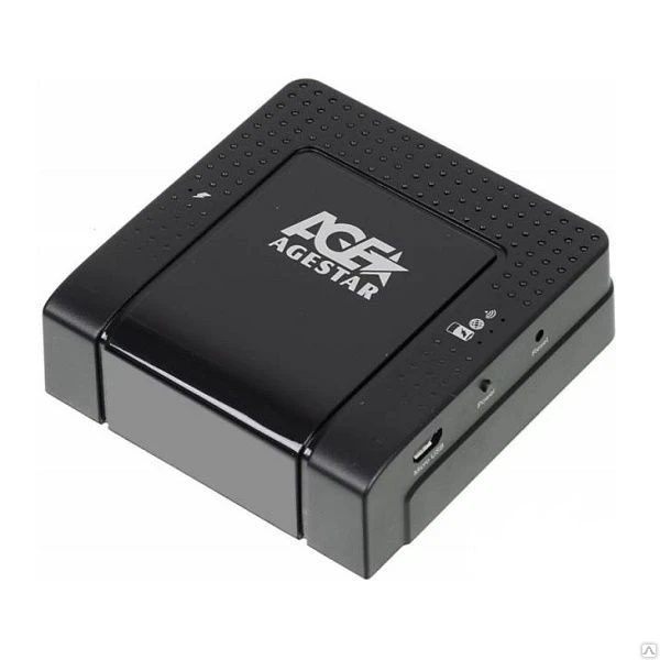 Фото Внешний корпус AgeStar WPRS USB2.0 to 2.5" HDD SATA, Wi-Fi, 
Power bank 500