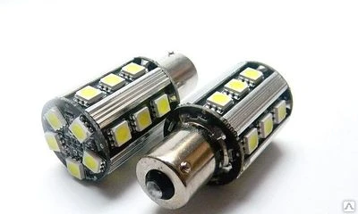 Фото Светодиодная лампа P21W с обманкой 20SMD одноконтактная