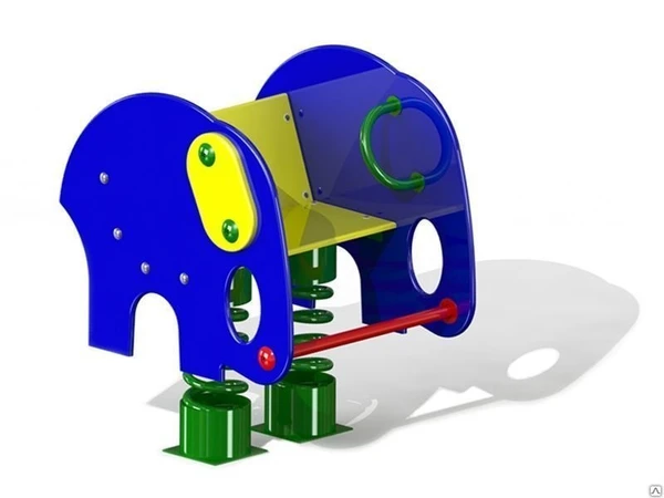 Фото Качалка для детей на пружине СЛОНИК
