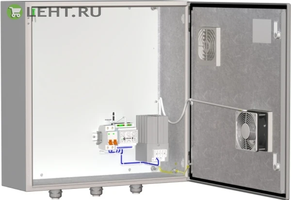 Фото ТШ-1В: Шкаф монтажный с обогревом и вентиляцией