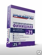 Фото Шпатлевка гипсовая для внутренних работ РУСГИПС  №20  25 кг  (48)