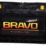 фото Аккумулятор автомобильный "BRAVO" 74 (прямая/обратная полярность)