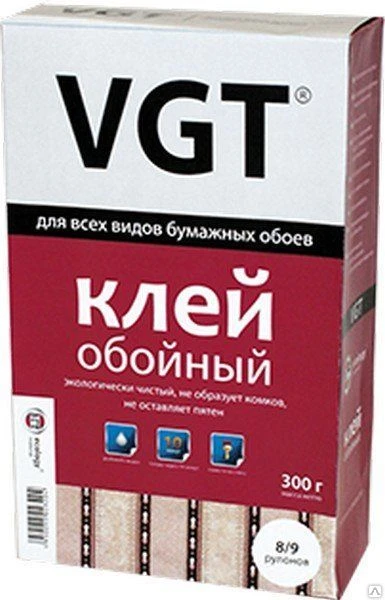 Фото Клей обои 0,3кг ВГТ д/бумаж. обоев (18) ТПЗ