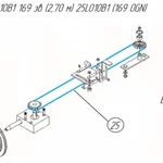 фото Цепь 10B1 169 зв (2,70 м) 25LO10B1 (169 OGN) (взамен каталожной позиции Цепь ½" 173 звена PN/M – 84168 )