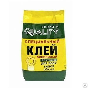 Фото Клей обойный специальный виниловый QUALITY 200 г