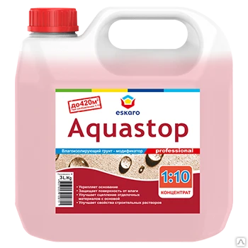 Фото Грунтовка Aquastop ESKARO 0.5л розовая