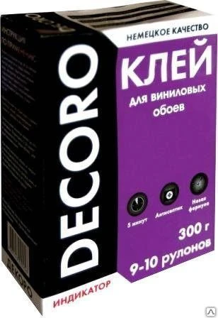 Фото Клей обойный &quot;ДЕКОРО&quot; Винил 300г (9-10рул.) 1/30 Россия