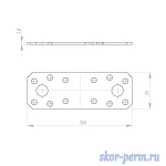 Фото №2 Пластина крепежная 100х35х2,0 мм