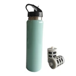 фото Travel portable BPA-free stainless steel filter water bottle