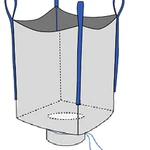 фото Биг-Бэг, 93х93х120 см, 1 м³, 1000 кг. Модель № 4/1