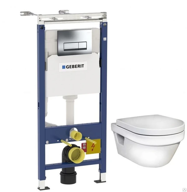 Фото Комплект Gustavsberg Hygienic Flush 458.125.21.1+5G84HR01 Gustavsberg