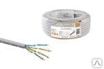 Фото Кабель витая пара народный U/UTP Cat 5e 4х2х24AWG CCA (25м) PVC, серый