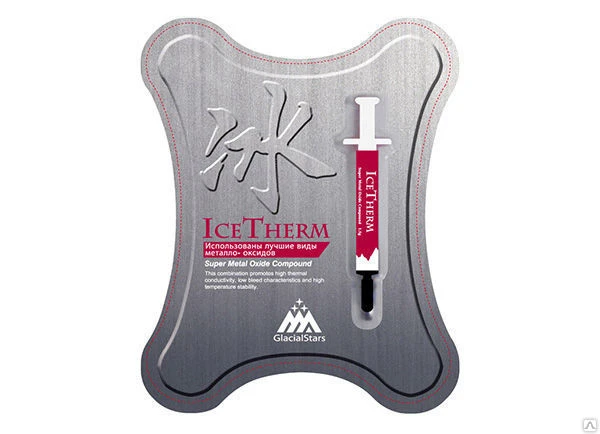 Фото Термопаста Glacialtech IceTherm шприц 1.5г