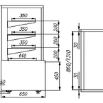 Фото №2 Кондитерская витрина ВХСв - 0,9д Carboma Cube