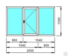 Фото Остекление балкона в два стекла, размер 2500*1500мм