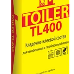 фото Клей для блоков TOILER TL 400, 25 кг