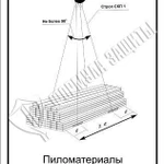 фото Схема «Пиломатериалы в пачке вес 4 т» (300х400 мм)