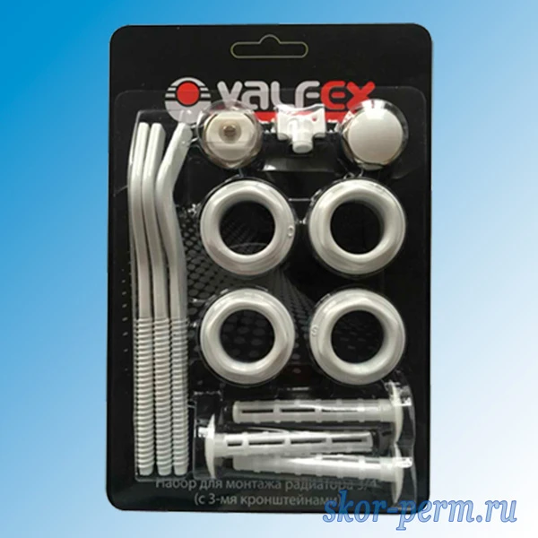 Фото Комплект к радиатору VALFEX 3/4&quot; с 3-мя кронштейнами