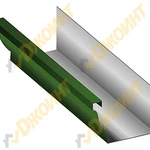 Фото №2 Желоб водосточный прямоугольный 120*86*3000 RAL 6002 лиственно-зеленый