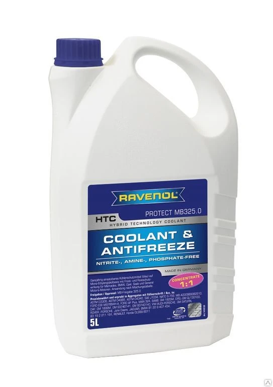 Фото Ravenol HТC Hybrid Teghn Coolant Exclusiv -70 5л антифриз концентрат синий