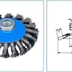 фото Конические щётки жгутовая проволока резьба или для УШМ Osborn PRO