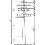 фото Промежуточная опора ЛЭП - 110 кВ - 1П110-2-3.2