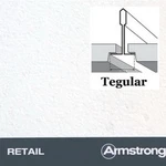 фото Плита потолочная 600х600 Retail Tegular 15, 14мм, Armstrong