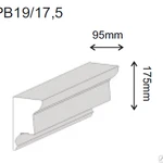 фото Декоративный профиль из пенополистерола PB 19/17,5