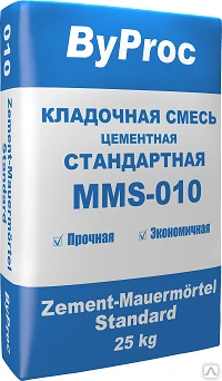 Фото Кладочная смесь стандартная MMS-010 25кг