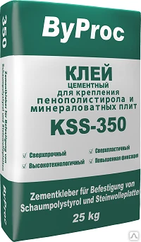 Фото Клей для крепления плит из пенопол морозостойкий KSS-350 W 25 кг