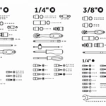 Фото №6 Набор головок и ключей STARTUL STUTTGART PRO-216S, 216 предметов 1/4", 3/8", 1/2"