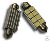 Фото Светодиодная лампа с обманкой С5W 8SMD 43мм